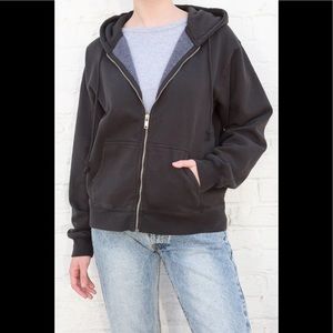Brandy Melville regular faded black Christy hoodie